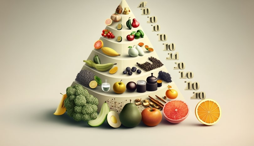 Pyramide classement aliment sains healthy